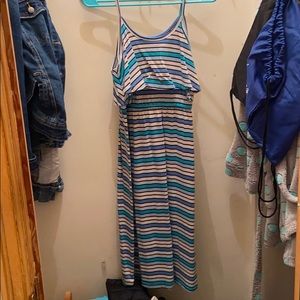 Kids Old Navy striped maxi dress